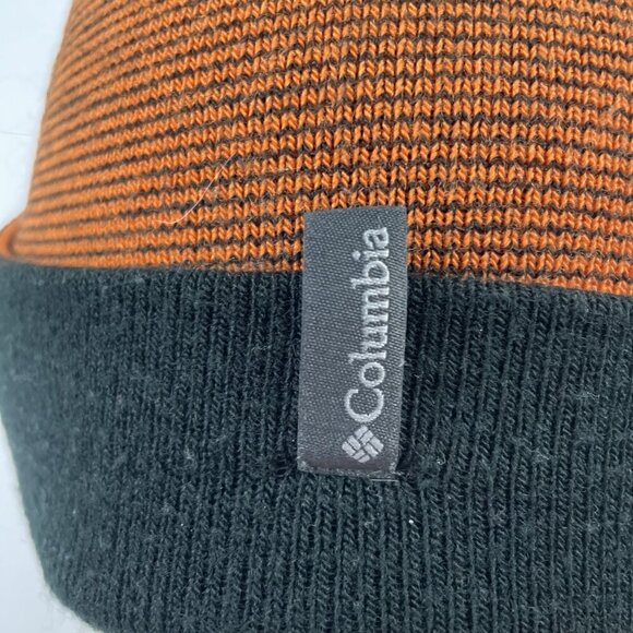 Oregon State Beavers Cuffed Beanie Columbia Adult OS Black Orange Striped - Picture 5 of 7